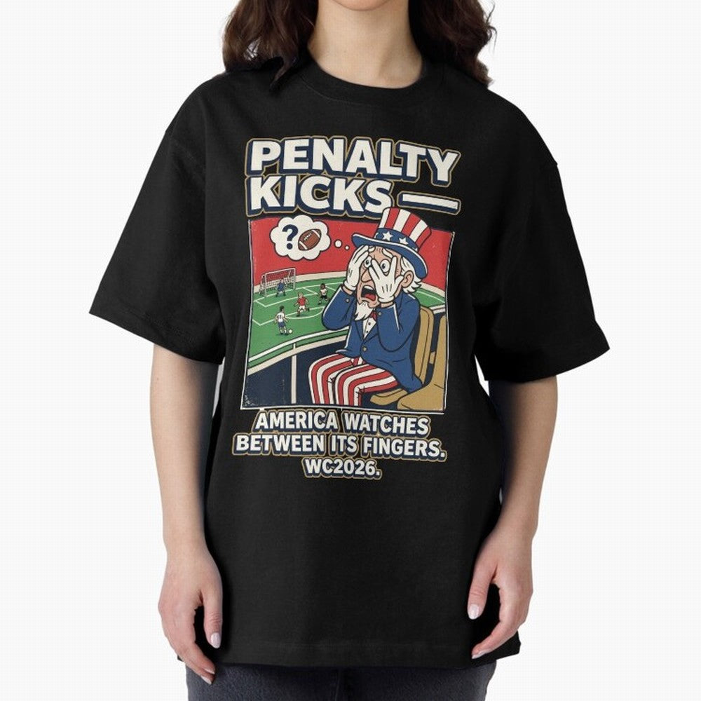 Penalty Kicks ¡ª WC2026 V2 Oversized T-Shirt Make the Season About the FIFA World Cup 2026 Group Stage Journey through Cristiano Ronaldo Highlights, Netherlands Pride, Sports Nostalgia, International Competition, Famous Players and Unforgettable