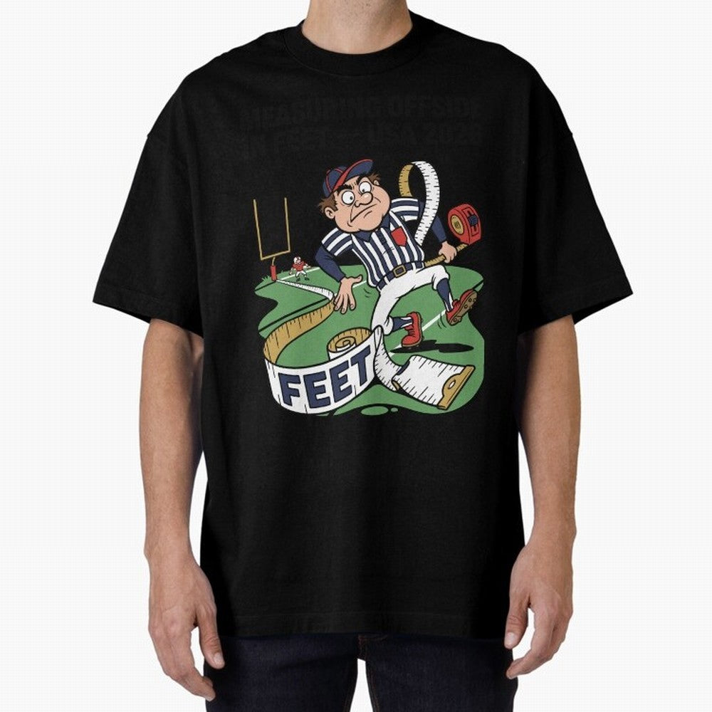 Measuring Offside in Feet ¡ª USA 2026 V2 Oversized T-Shirt Feel the Roar of FIFA World Cup 2026 Group Stage Featuring Neymar, Brazil, Portugal and Argentina Energy, Game Day Rituals, Football Legends, Country Pride and the Road to the Final;