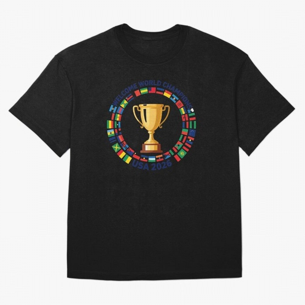 World Cup 2026 Celebration T-Shirt | USA Canada Mexico Soccer Fan Tee Oversized T-Shirt Share FIFA World Cup 2026 for Fans of Neymar and England, Bringing Global Supporter Spirit, Legendary Goals, National Colors and Tournament Celebration; Great