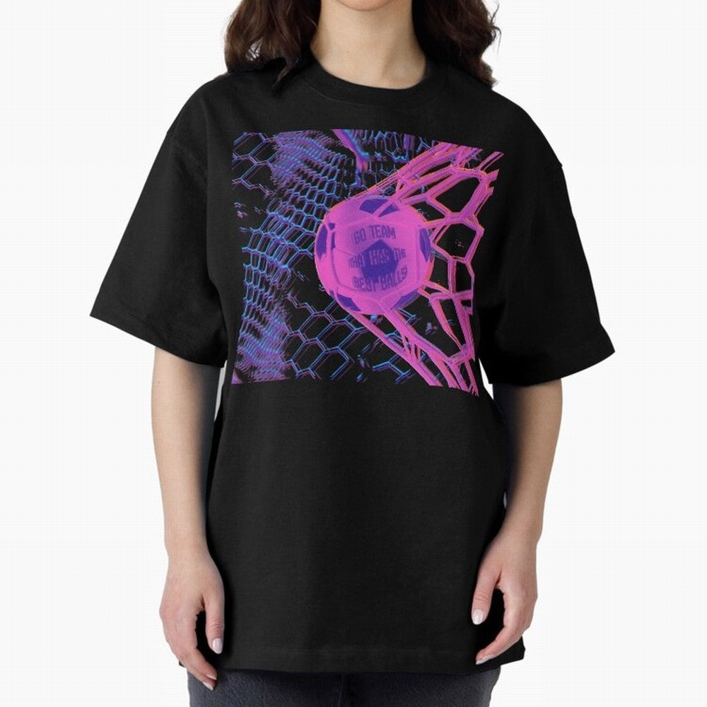 GO TEAM! Oversized T-Shirt Spotlight Global Football Passion for FIFA World Cup 2026 USA Canada Mexico, Connected to Mbappe, England and Germany, Tournament Hype, Historic Matchups, Family Viewing Parties and Global Sports Pride; Ideal for