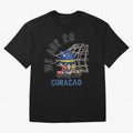 World cup 26 - Curacao Oversized T-Shirt Celebrate Supporters United by Global Football Passion for FIFA World Cup 2026 Group Stage, Highlighting Messi, CR7 and Mbappe, France and Portugal, Champion Mindset, Group Stage Buzz, Knockout Tension and