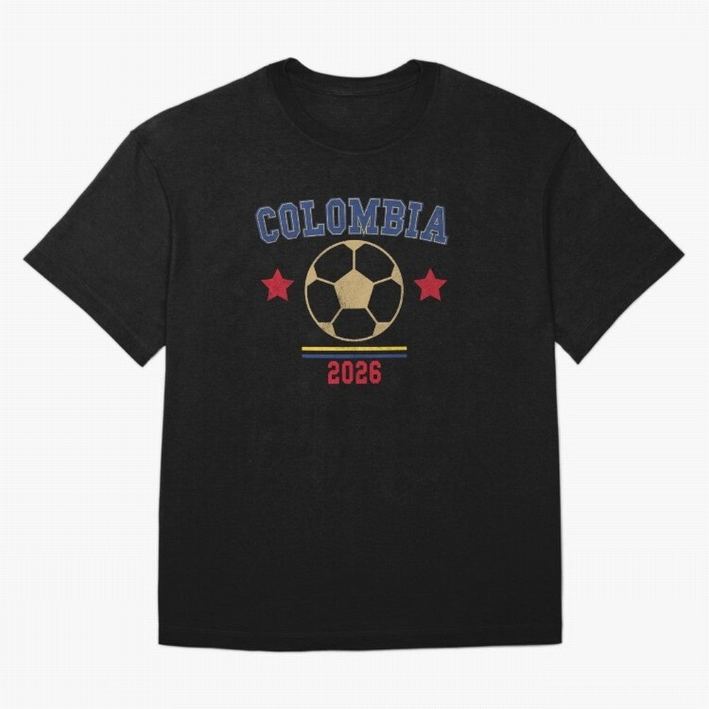 Colombia ¡ª Vintage Soccer Tee Oversized T-Shirt Get Ready for the FIFA World Cup 2026 Journey through Cristiano Ronaldo, Haaland and CR7 Highlights, France and Portugal Pride, Vintage Soccer Flavor, Modern Football Stars, National Flags and Final