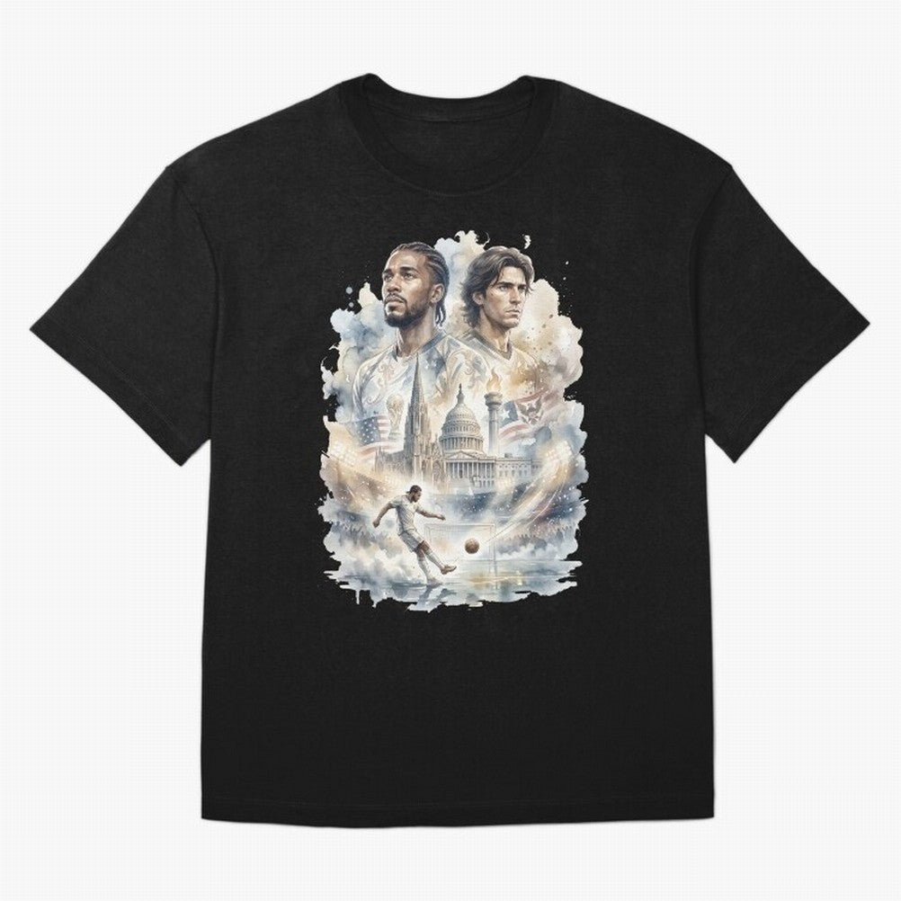 FIFA 2026 America Players Oversized T-Shirt Experience the FIFA World Cup 2026 Journey through Messi and Cristiano Ronaldo Highlights, Argentina and Brazil Pride, Goal Celebration Energy, Supporter Heritage, Football Icons and Worldwide Tournament