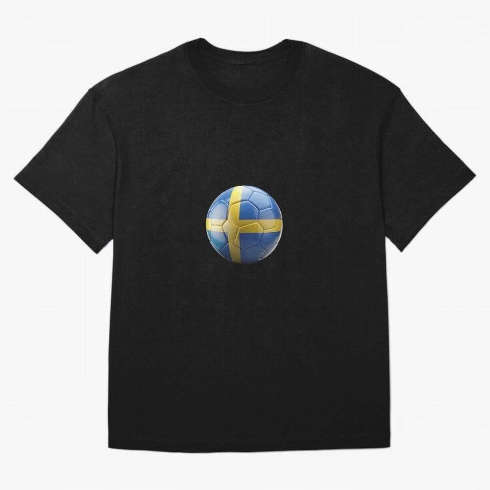 Sweden Football Oversized T-Shirt Show Match Day Excitement for FIFA World Cup 2026 Group Stage Spirit, Centered on Brazil, CR7, Fan Favorite Moments, National Team Passion, Big Match Drama and Soccer History; Great for Supporters Who Love
