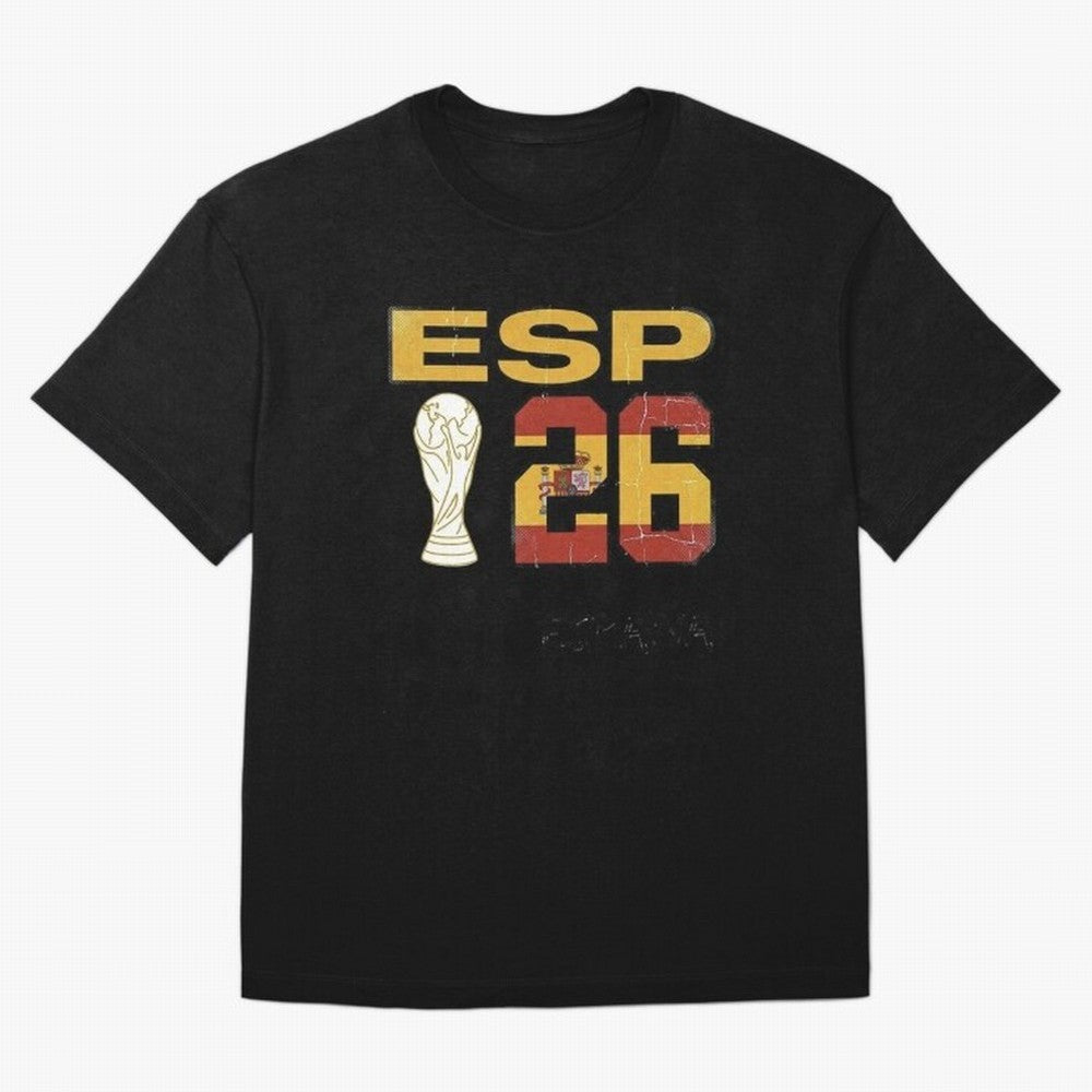 Spain Football World Cup 2026 - Vintage ESP 26 Flag Design Oversized T-Shirt Support Your Favorite Stars during FIFA World Cup 2026 USA Canada Mexico Spirit, Capturing Argentina, France and Brazil, CR7 and Messi, Champion Mindset, Group Stage Buzz,