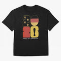Germany Football World Cup 2026 - Die Mannschaft Retro Typography Oversized T-Shirt Show Your Tournament Heart for FIFA World Cup 2026 for Fans of Messi and Cristiano Ronaldo and Brazil, Bringing Match Day Excitement, Supporter Culture, Golden