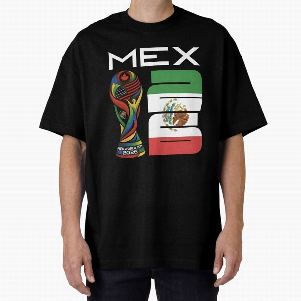 Mexico World Cup 2026 Host City Football Design Oversized T-Shirt Carry the Dream of the FIFA World Cup 2026 Journey through Neymar Highlights, Germany Pride, Match Day Excitement, Supporter Culture, Golden Goals and Global Football Passion; Made