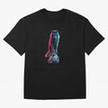 Neon Alpha Wolf with Soccer Ball | Futuristic Sports Fantasy Art Oversized T-Shirt Make Every Match About Global Football Passion for FIFA World Cup 2026 Group Stage, Highlighting Mbappe and Neymar, Argentina and Brazil, Goal Celebration Energy,