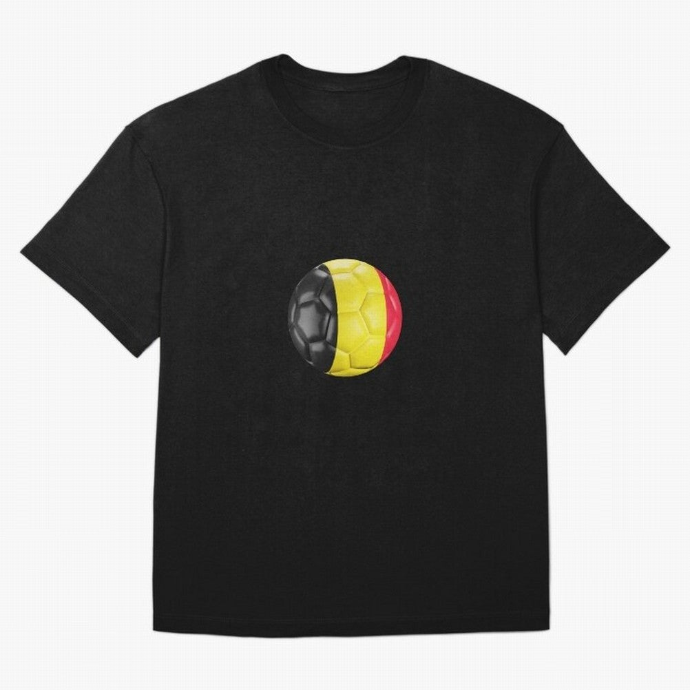 Belgium Football Oversized T-Shirt Honor the Beautiful Game during FIFA World Cup 2026 for Fans of Messi and England, France and Netherlands, Bringing Sports Nostalgia, International Competition, Famous Players and Unforgettable Victories; Made for