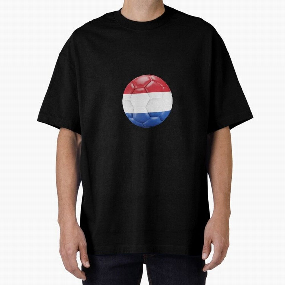 Netherlands Oversized T-Shirt Carry FIFA World Cup 2026 Group Stage Capturing Mbappe and Neymar, France and Portugal Energy, Retro Football Energy, Iconic Rivalries, Trophy Chase Drama and Stadium Atmosphere; Perfect for Supporters Who Want Bold