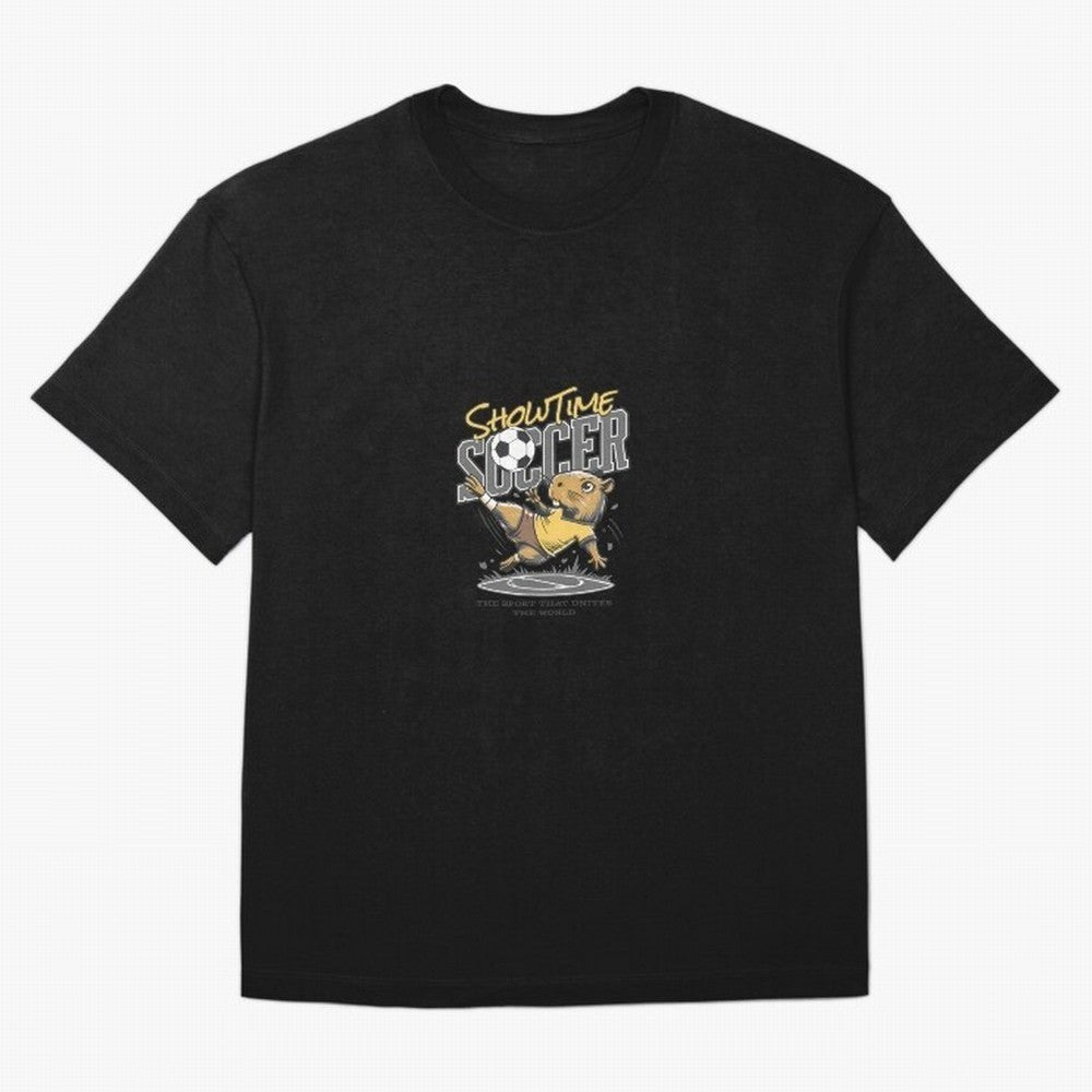 Capybara Playing Soccer Football Gray Vibes Oversized T-Shirt Bring a Champion Mindset to FIFA World Cup 2026 Group Stage Spirit, Connected to Portugal, Neymar, Tournament Hype, Historic Matchups, Family Viewing Parties and Global Sports Pride;