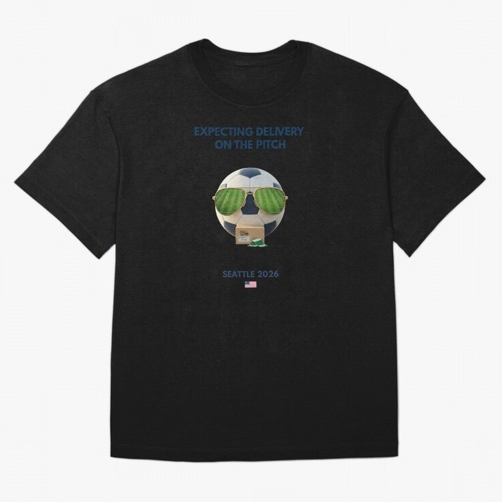 WC26 Hosting City: Seattle | Fun and Smart Soccer Fan Gear Oversized T-Shirt Celebrate the Magic of the FIFA World Cup 2026 Journey through Messi and Cristiano Ronaldo Highlights, Brazil Pride, Goal Celebration Energy, Supporter Heritage, Football