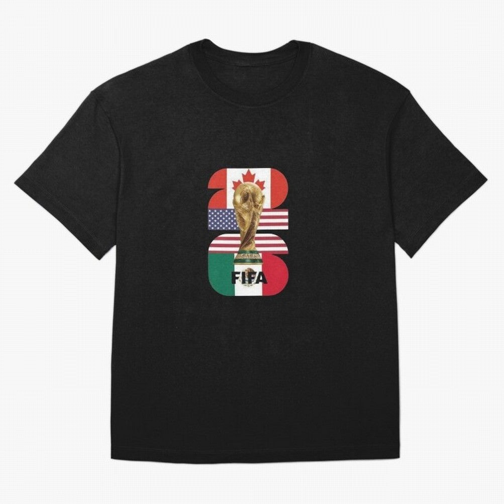 Three Nations Host Trophy Vertical Oversized T-Shirt Represent Fans Who Live for the FIFA World Cup 2026 USA Canada Mexico Journey through Haaland Highlights, Netherlands Pride, Global Supporter Spirit, Legendary Goals, National Colors and