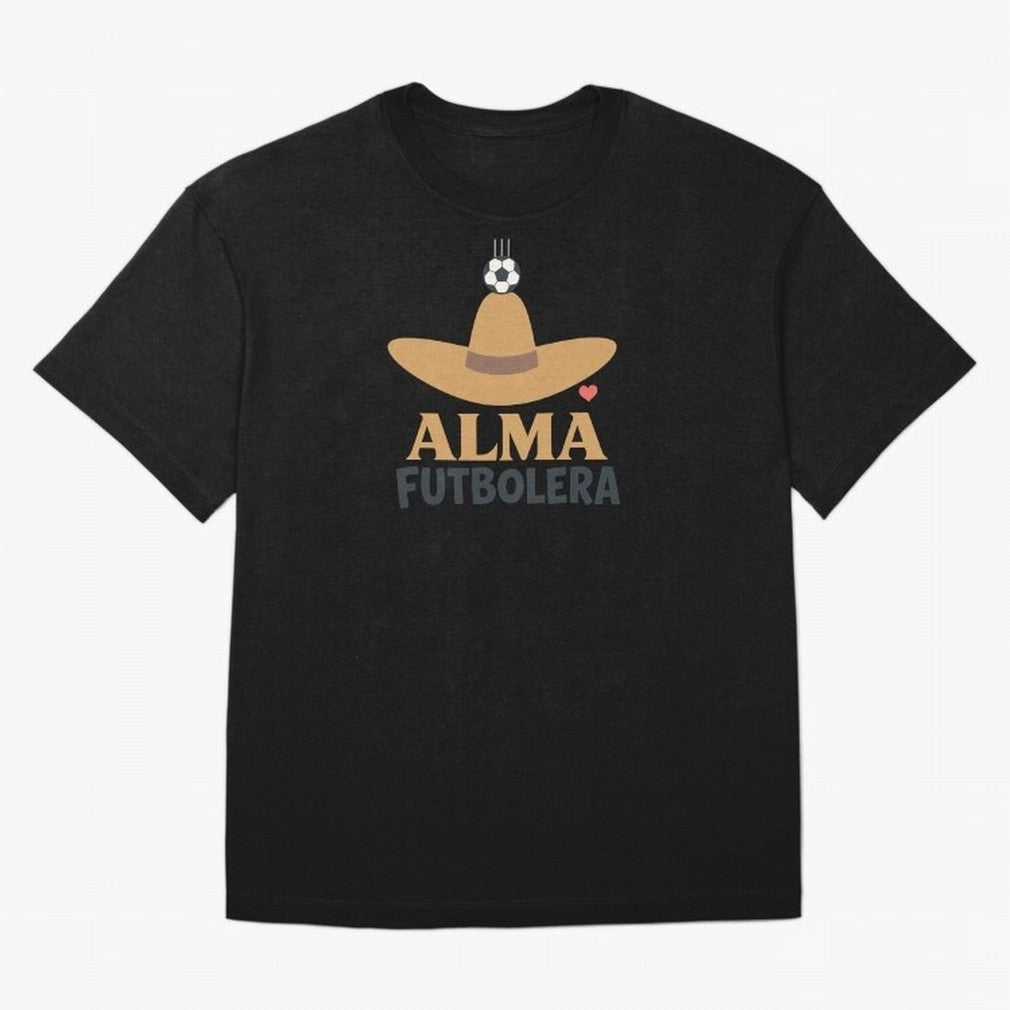 Alma Futbolera Oversized T-Shirt Honor Champions and Dreams in Global Football Passion for FIFA World Cup 2026, Centered on Haaland and Mbappe, Brazil, Championship Spirit, Famous Goals, Roaring Crowds and International Football Unity; Great for