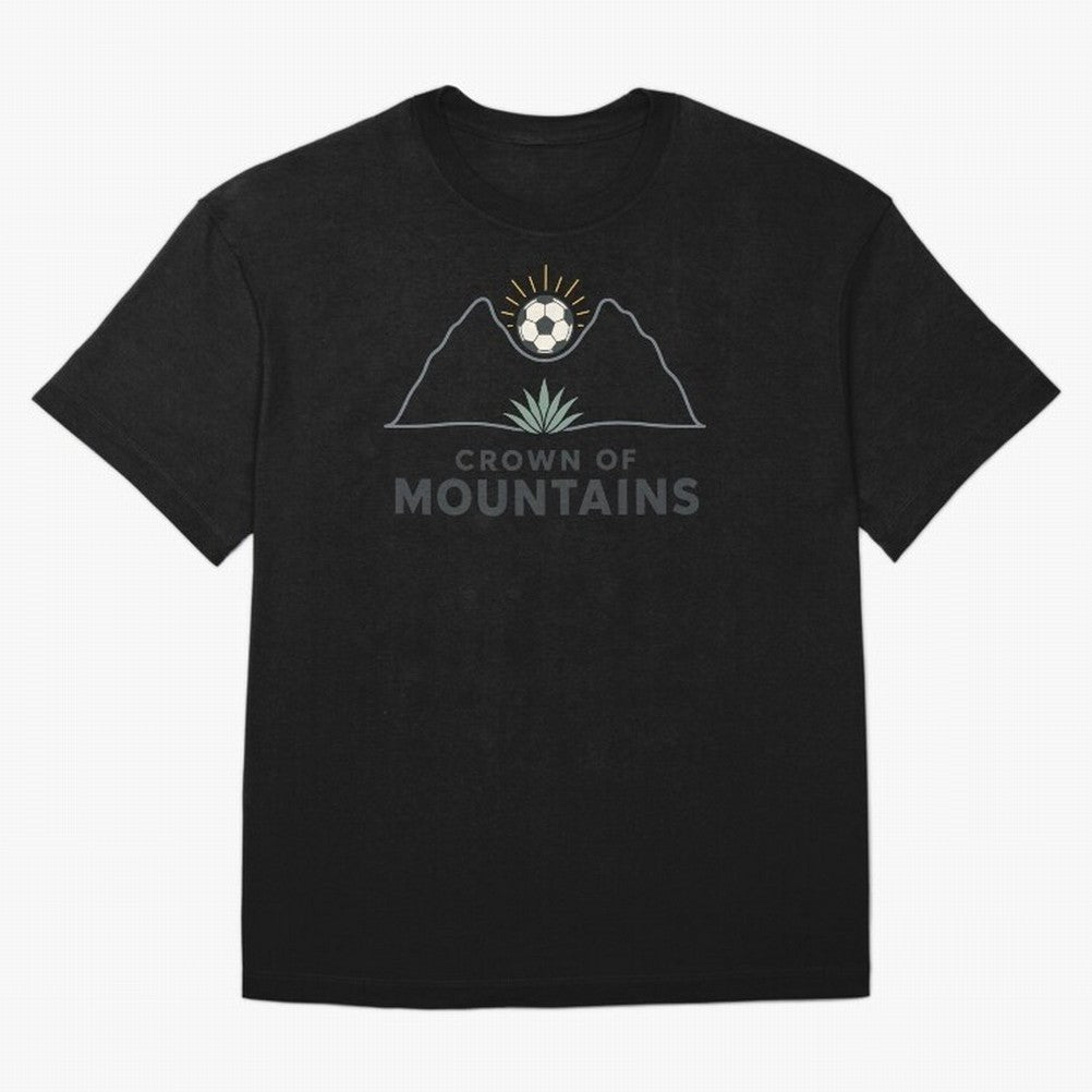 Crown of Mountains Oversized T-Shirt Celebrate Rivalries and Pride in FIFA World Cup 2026 for Fans of Cristiano Ronaldo and England, France and Netherlands, Bringing Championship Spirit, Famous Goals, Roaring Crowds and International Football