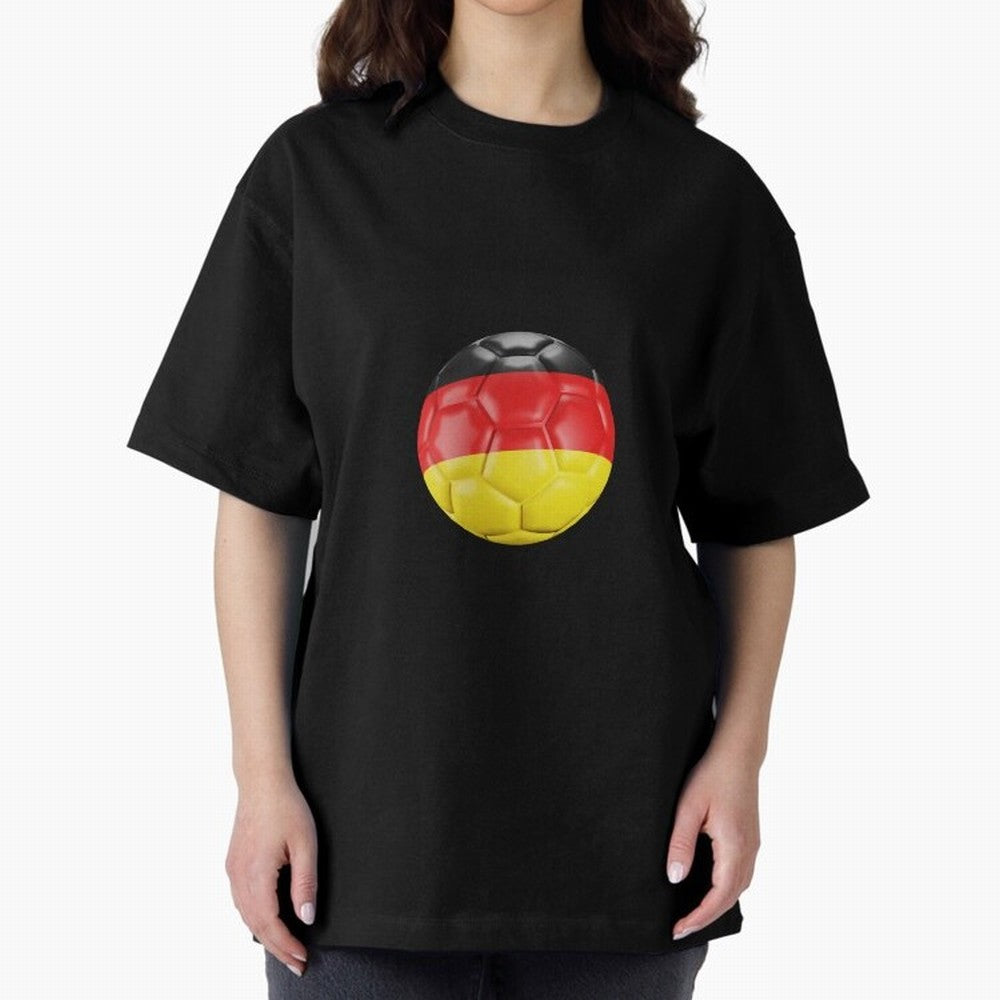 Germany Oversized T-Shirt Share the Excitement of FIFA World Cup 2026 for Fans of Messi, Neymar and Mbappe and Portugal, Bringing Goal Celebration Energy, Supporter Heritage, Football Icons and Worldwide Tournament Joy; Ideal for Football Dads,
