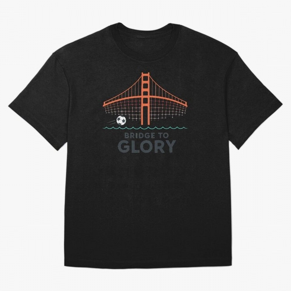 Bridge to Glory Oversized T-Shirt Follow FIFA World Cup 2026 Group Stage for Fans of Mbappe and Argentina, Bringing Stadium Memories, Football Loyalty, International Chants and Championship Tradition; Great for Supporters Who Love Legendary