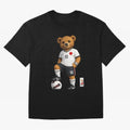 Japan Soccer Bear World Cup Teddy Bear Oversized T-Shirt Celebrate Fan Favorites in FIFA World Cup 2026 USA Canada Mexico for Fans of Cristiano Ronaldo, Haaland and CR7 and England, Bringing Champion Mindset, Group Stage Buzz, Knockout Tension and