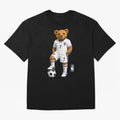 England Soccer Bear World Cup Teddy Bear Oversized T-Shirt Support the Legends of FIFA World Cup 2026 Spirit, Made for Argentina, France and Brazil, Neymar, Retro Football Energy, Iconic Rivalries, Trophy Chase Drama and Stadium Atmosphere; Great