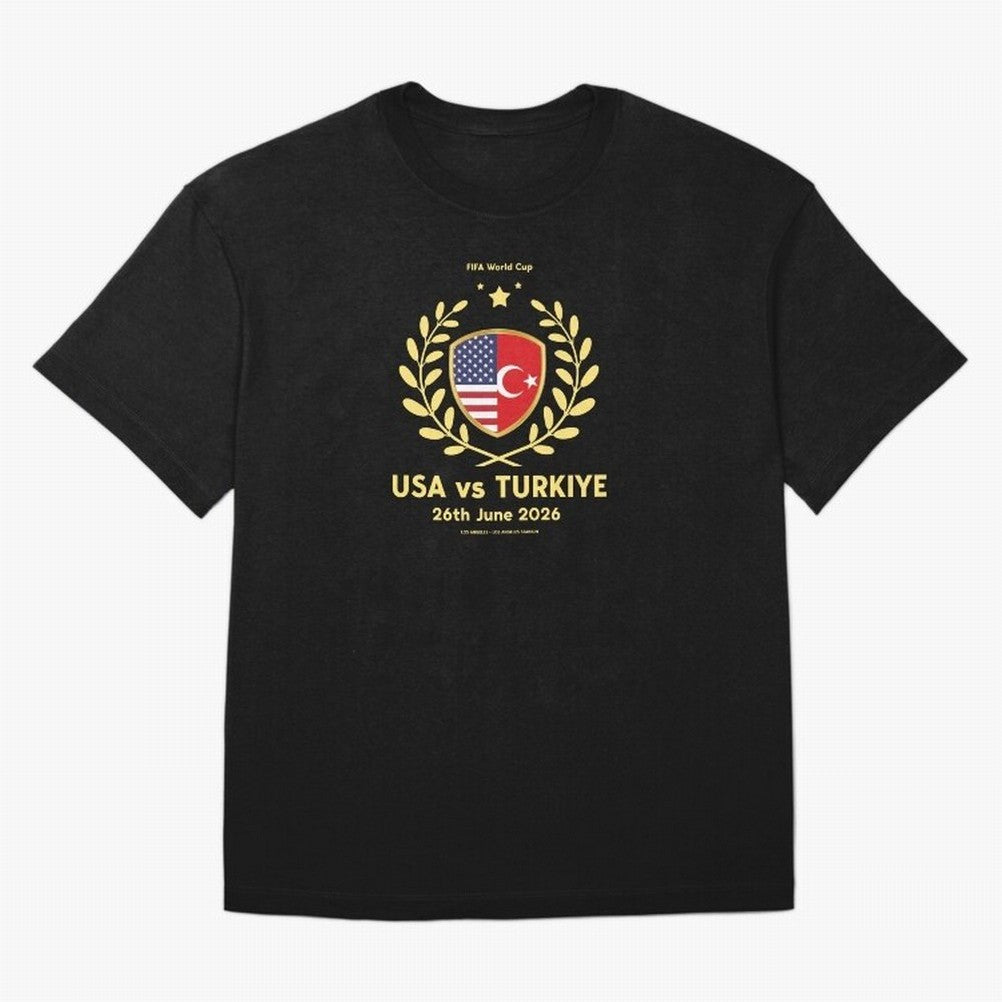 Copy of FIFA World Cup - USA v Turkiye Oversized T-Shirt Live the Energy of FIFA World Cup 2026 Group Stage Spirit, Celebrating Brazil, Portugal and Argentina, Haaland and Mbappe, Stadium Chants, National Pride, Trophy Dreams and Unforgettable