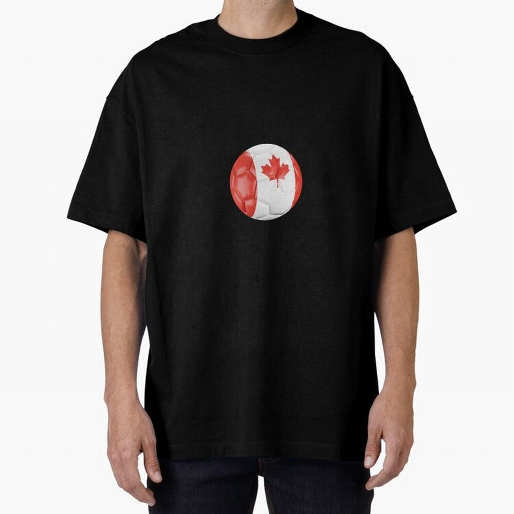 Canada Oversized T-Shirt Mark FIFA World Cup 2026 USA Canada Mexico for Fans of Neymar and England, France and Netherlands, Bringing Football Passion, Legendary Performances, Festival Vibes and Supporter Community; Made for Die Hard Supporters,
