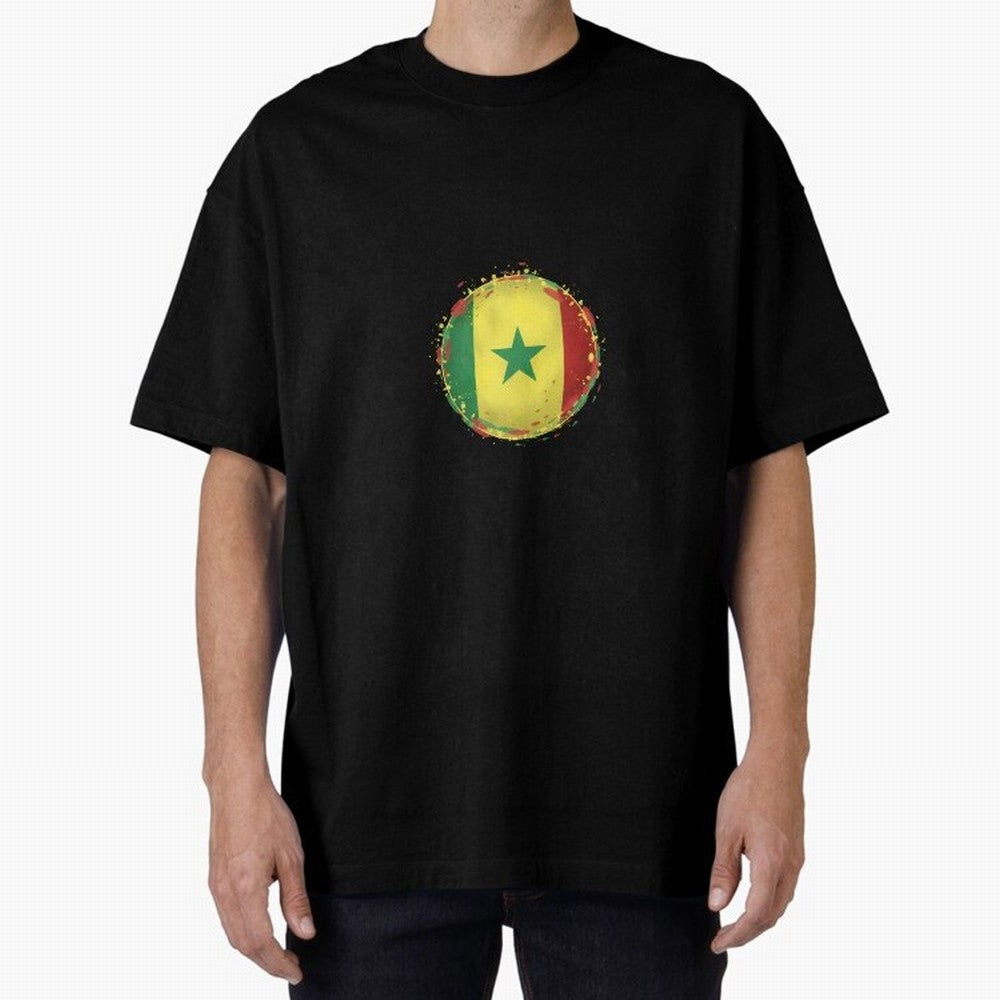 Senegal Oversized T-Shirt Follow the Road to the FIFA World Cup 2026 USA Canada Mexico Journey through Neymar Highlights, Brazil, Portugal and Argentina Pride, Fan Favorite Moments, National Team Passion, Big Match Drama and Soccer History; Perfect