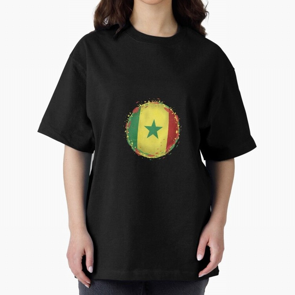 Senegal Oversized T-Shirt Follow the Road to the FIFA World Cup 2026 USA Canada Mexico Journey through Neymar Highlights, Brazil, Portugal and Argentina Pride, Fan Favorite Moments, National Team Passion, Big Match Drama and Soccer History; Perfect