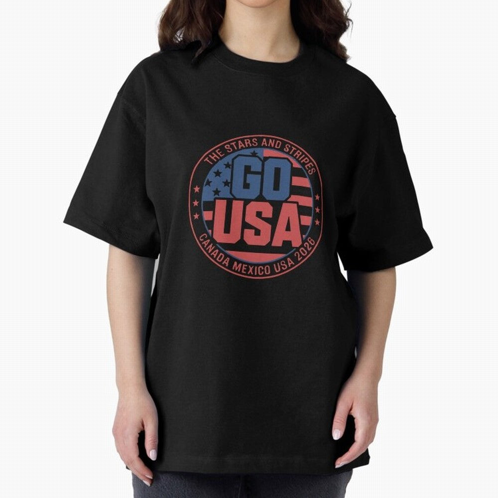 2026 USA Soccer Mexico Canada Oversized T-Shirt Join Supporters Worldwide for FIFA World Cup 2026 Celebrating Messi, Netherlands Energy, Football History, Final Match Energy, Crowd Noise and Once in a Lifetime Moments; Perfect for Fans, Collectors,