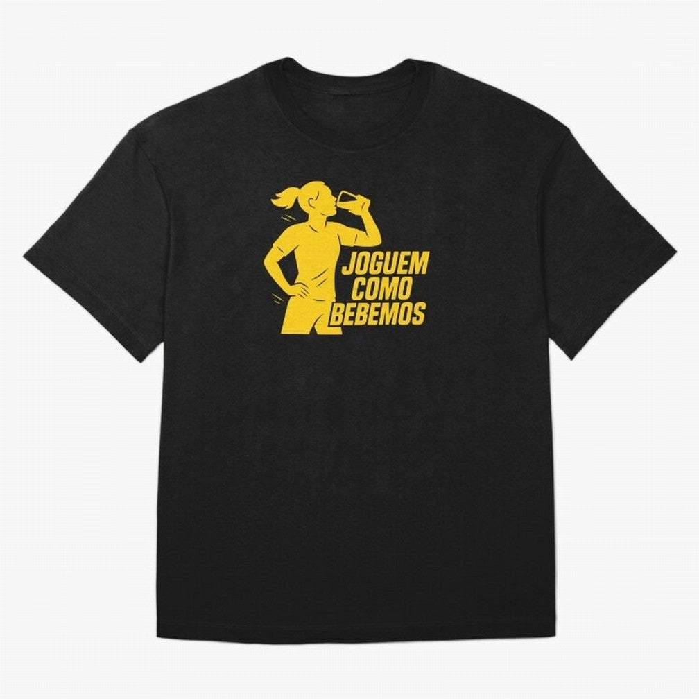Joguem Como Bebemos Women World Cup 2026 Oversized T-Shirt Celebrate Rivalries and Pride in FIFA World Cup 2026 USA Canada Mexico for Fans of Cristiano Ronaldo, Haaland and CR7 and Portugal, Spain and Germany, Bringing Football Festival Excitement,