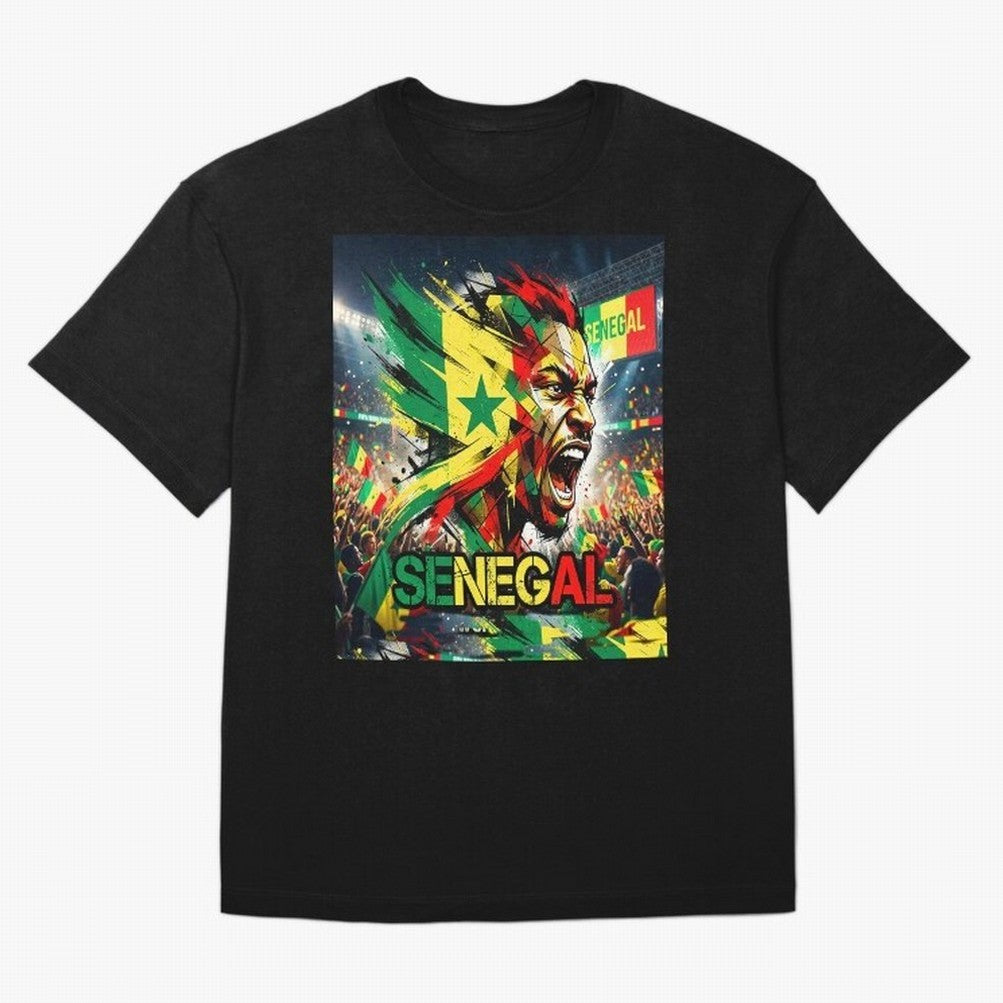 SENEGAL FOOTBALL TEAM Oversized T-Shirt Capture FIFA World Cup 2026 Spirit, Centered on Portugal, Haaland and Mbappe, Football History, Final Match Energy, Crowd Noise and Once in a Lifetime Moments; Created for Match Day Parties, Soccer Gifts, Fan