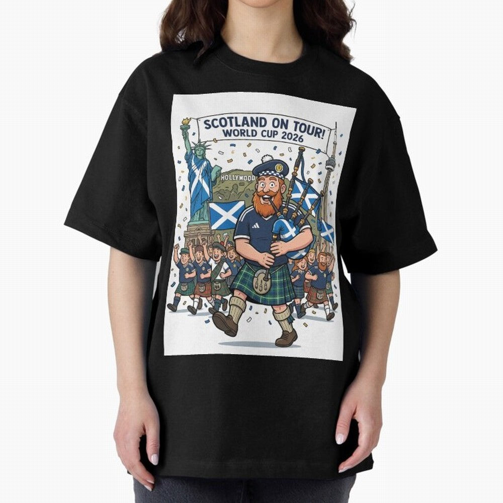 World Cup 2026 Tour Oversized T-Shirt Celebrate Global Passion for Match Day Hype around FIFA World Cup 2026 Group Stage, Mbappe, Netherlands, Stadium Chants, National Pride, Trophy Dreams and Unforgettable Football Memories; Made for Collectors