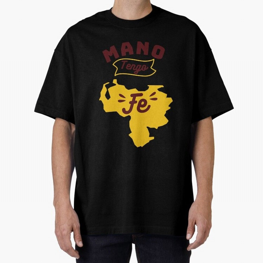 HAND I HAVE FAITH Oversized T-Shirt Celebrate Football Dreams Across Match Day Hype around FIFA World Cup 2026, Haaland, Argentina and Brazil, Stadium Chants, National Pride, Trophy Dreams and Unforgettable Football Memories; Ideal for Fans Who