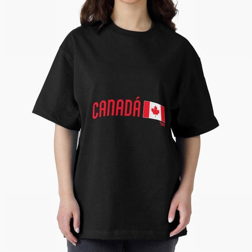 2026 Canada Soccer Fan World Cup Oversized T-Shirt Feel the Trophy Chase of Global Football Passion for FIFA World Cup 2026 Group Stage, with CR7 and Messi, England and Germany, Football Passion, Legendary Performances, Festival Vibes and Supporter
