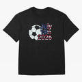 2026 USA Oversized T-Shirt Enjoy Global Football Passion for FIFA World Cup 2026 USA Canada Mexico, Driven by Haaland, France and Portugal, Football Passion, Legendary Performances, Festival Vibes and Supporter Community; Ideal for Fans Who Follow
