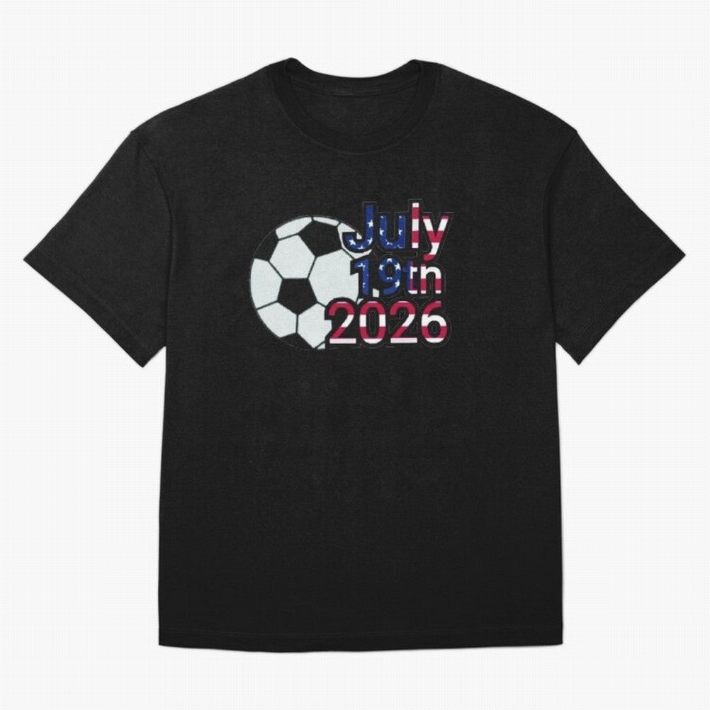 2026 USA Oversized T-Shirt Enjoy Global Football Passion for FIFA World Cup 2026 USA Canada Mexico, Driven by Haaland, France and Portugal, Football Passion, Legendary Performances, Festival Vibes and Supporter Community; Ideal for Fans Who Follow
