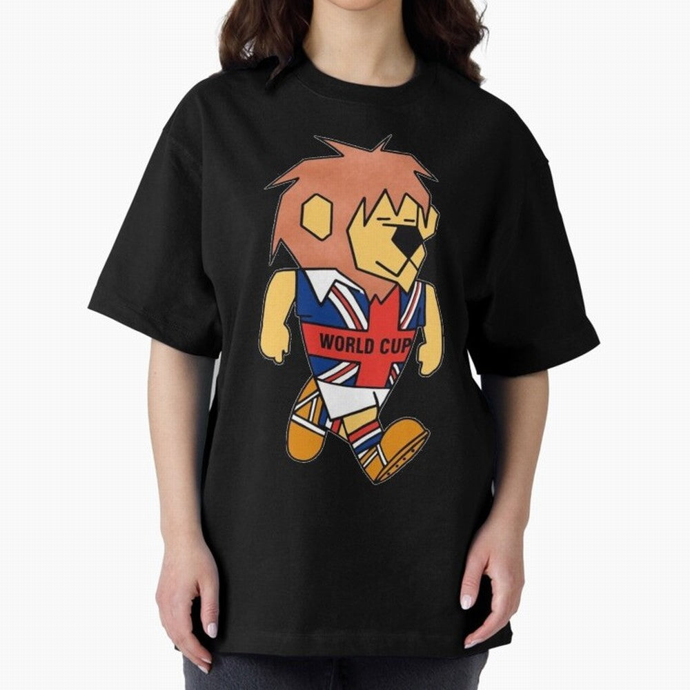 World Cup Willie 1966. Oversized T-Shirt Celebrate Golden Goal Energy in FIFA World Cup 2026 USA Canada Mexico Inspired by Mbappe, Netherlands Energy, Tournament Hype, Historic Matchups, Family Viewing Parties and Global Sports Pride; Perfect for