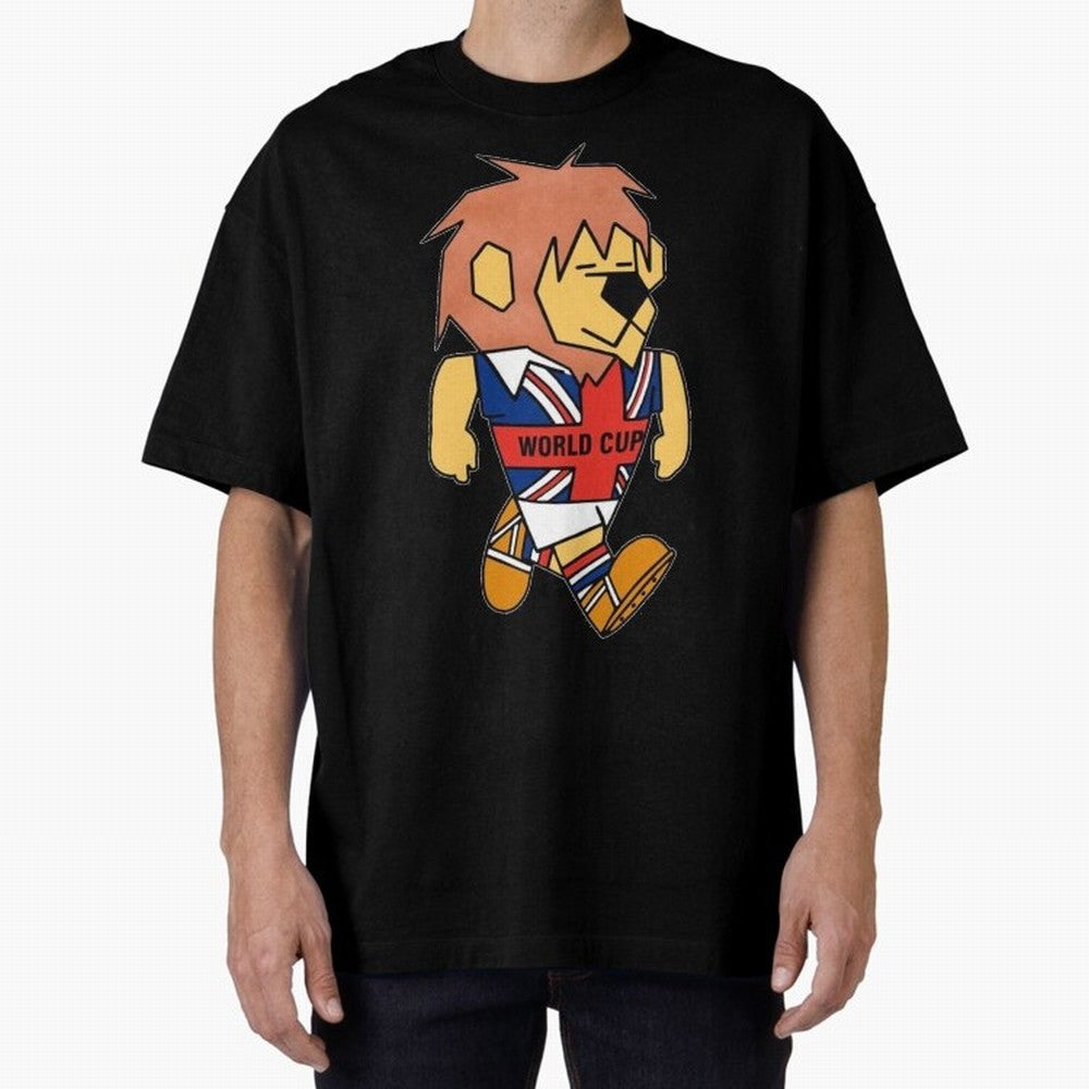 World Cup Willie 1966. Oversized T-Shirt Celebrate Golden Goal Energy in FIFA World Cup 2026 USA Canada Mexico Inspired by Mbappe, Netherlands Energy, Tournament Hype, Historic Matchups, Family Viewing Parties and Global Sports Pride; Perfect for
