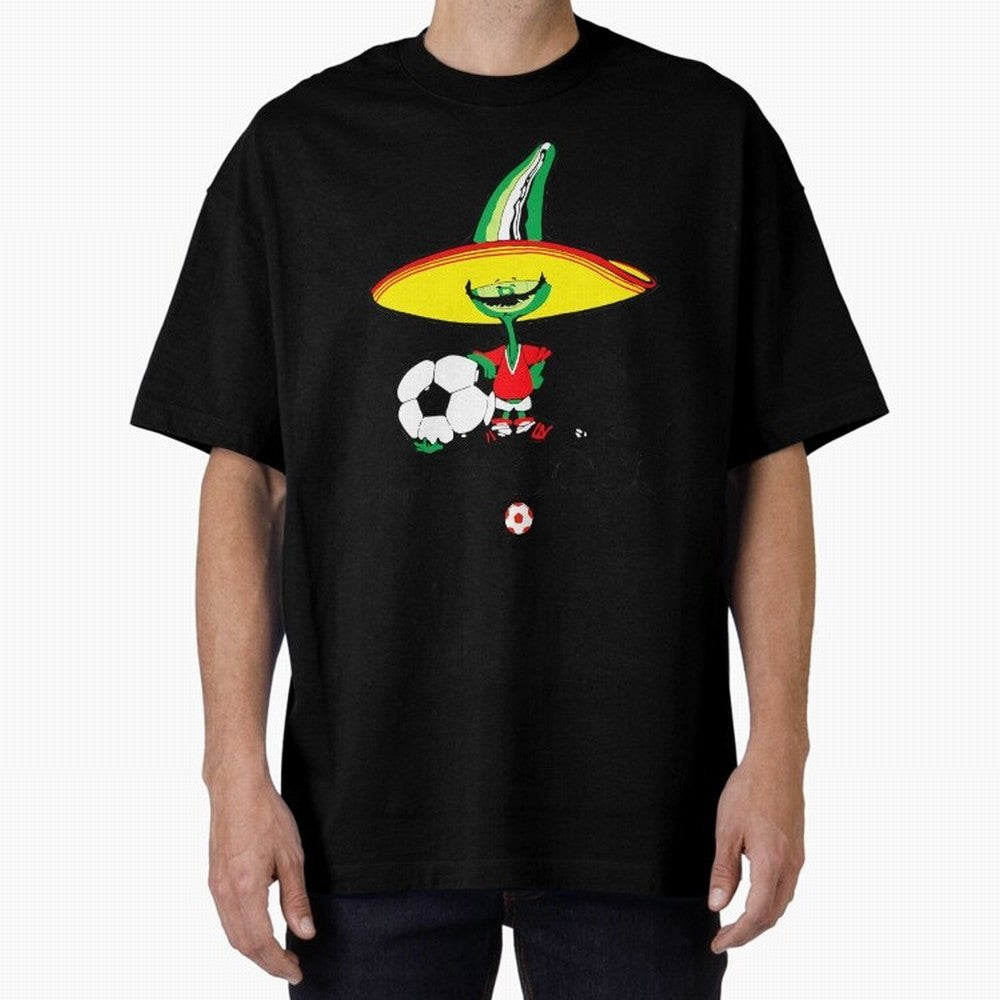 Mexico 86 Oversized T-Shirt Show Championship Spirit for Match Day Hype around FIFA World Cup 2026 USA Canada Mexico, CR7 and Messi, England and Germany, Football Passion, Legendary Performances, Festival Vibes and Supporter Community; Ideal for