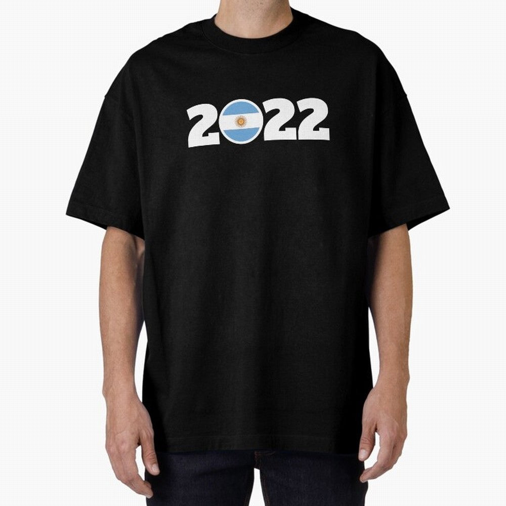 Argentina 2022 World Champions Three Stars Oversized T-Shirt Feel the Roar of FIFA World Cup 2026 Built around Neymar, Haaland and Cristiano Ronaldo, Spain and Netherlands Energy, Match Day Excitement, Supporter Culture, Golden Goals and Global