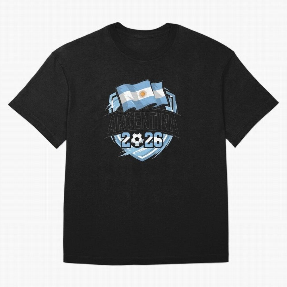 ARGENTINA World Cup 2026 Poster ¨C ARGENTINA Football Oversized T-Shirt Live for the Drama of Global Football Passion for FIFA World Cup 2026, Highlighting Neymar, Argentina and Brazil, Championship Spirit, Famous Goals, Roaring Crowds and