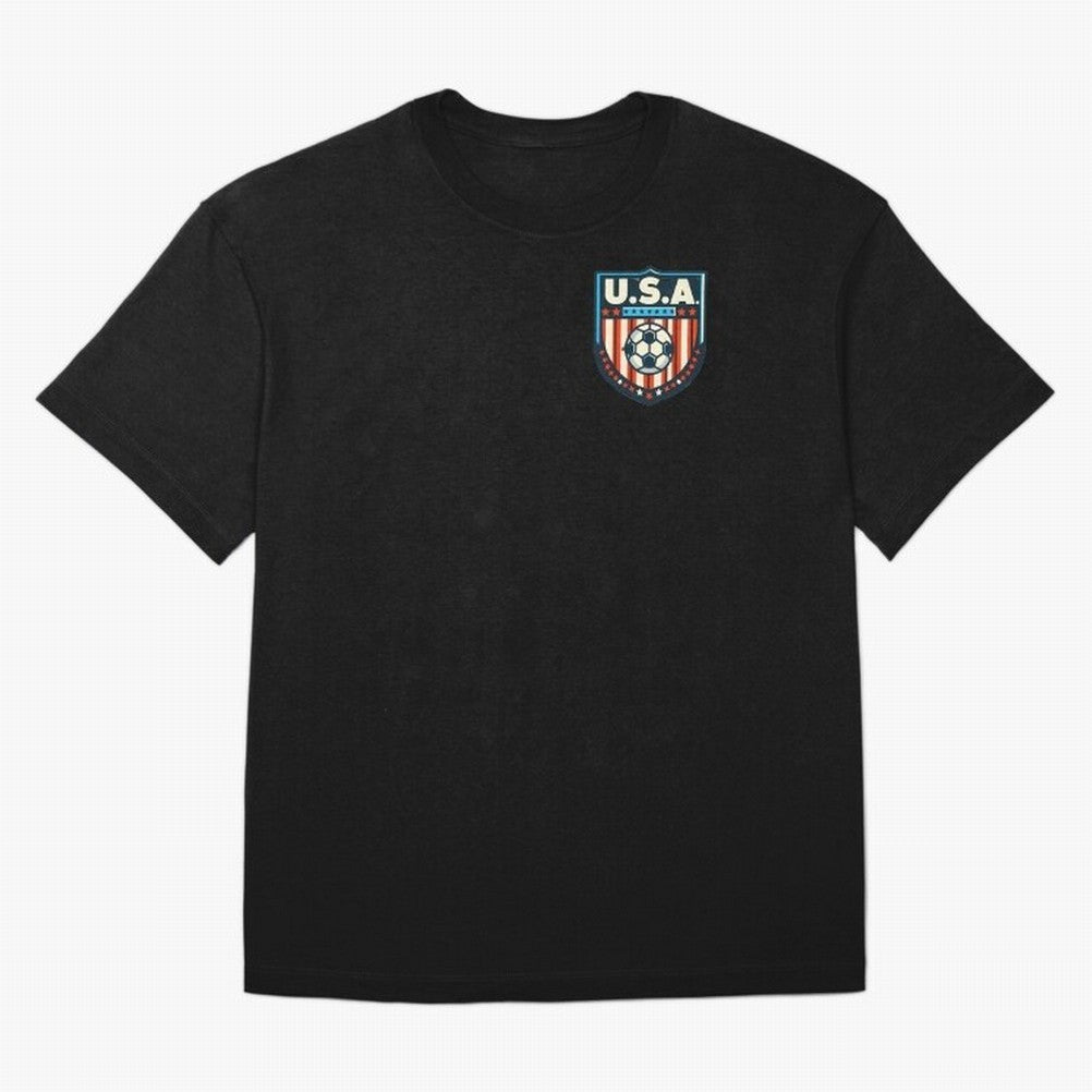 U.S.A Retro Style World Cup 2026 Oversized T-Shirt Support Iconic Players in Global Football Passion for FIFA World Cup 2026, Connected to Mbappe, Portugal, Football History, Final Match Energy, Crowd Noise and Once in a Lifetime Moments; Ideal for