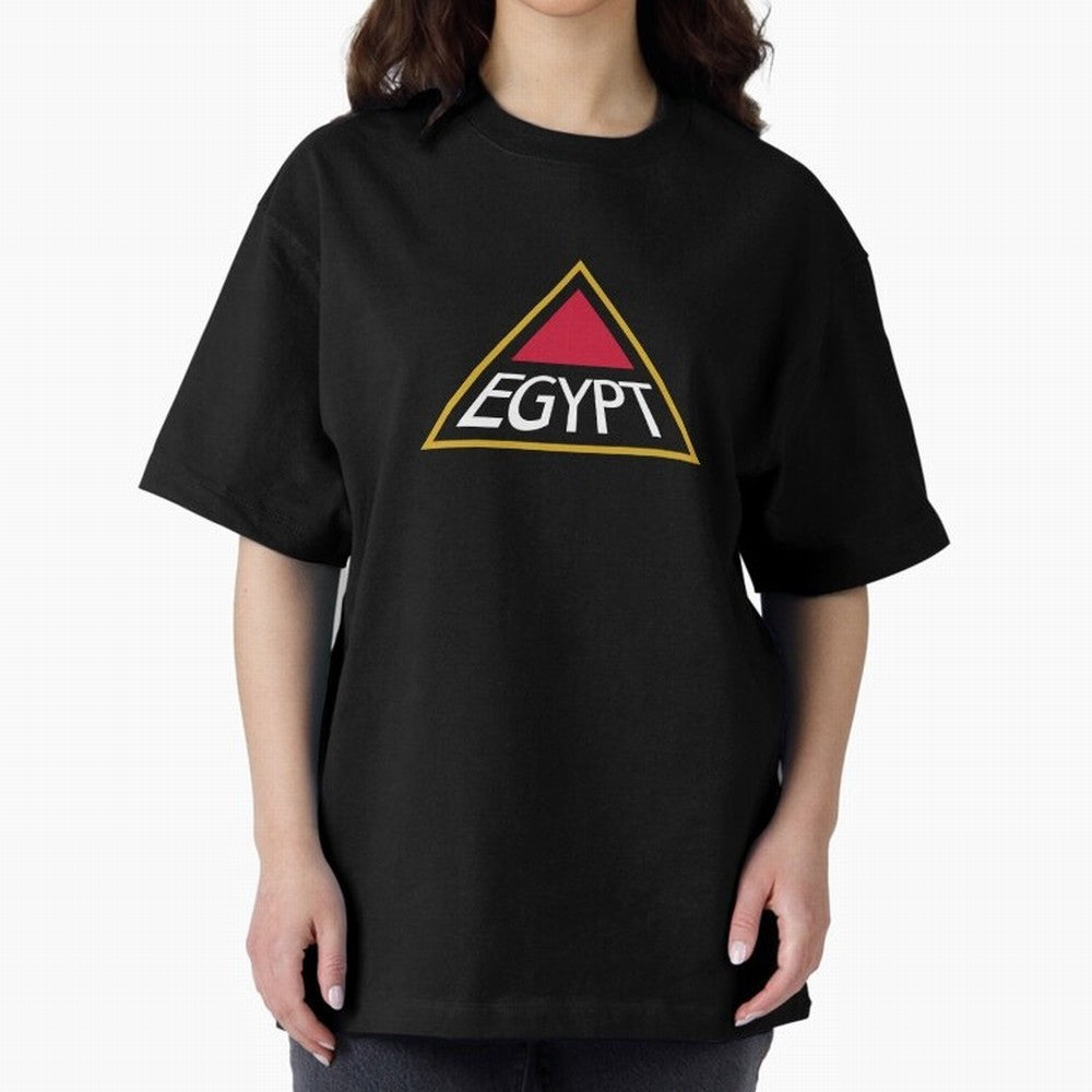 Logo of Egypt Oversized T-Shirt Carry the Colors and Pride of Global Football Passion for FIFA World Cup 2026 Group Stage, Driven by Haaland and Mbappe, Brazil, Football Festival Excitement, Trophy Ambitions, Country Rivalries and Star Player Buzz;